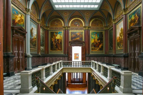 Hamburger art hall old staircase